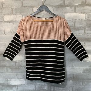 Anthropologie | Postmark Stipped polka dot Blouse